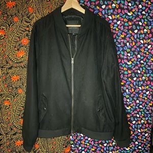 Marc Anthony Black Suede Bomber